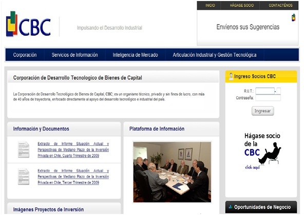 RFASoft_Sitio Web Corporación de Bienes de Capital. CBC