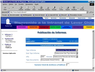 RFASoft_Aplicación Intranet para Administración de Informes de Gestión. Unilever Chile S.A.